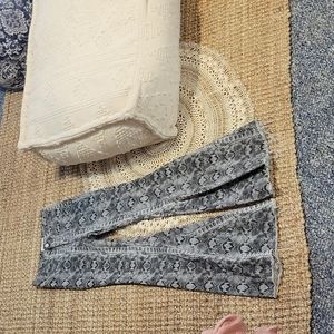 Free people denim pants snakeskin high waisted hippie jeans